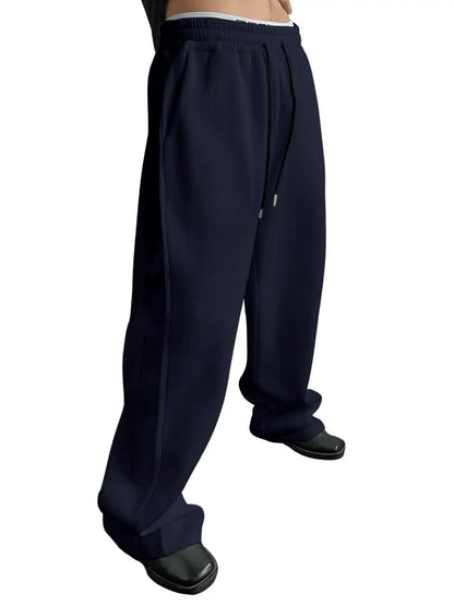 Unisex Jogginghose Schwarz – Bequeme Freizeithose mit Kordelzug und Seitentaschen