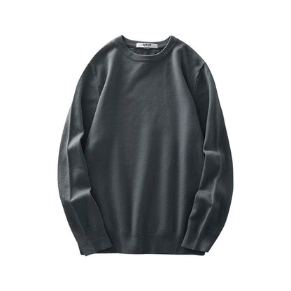 Herren Rundhals Pullover Langarm Basic Strickpullover