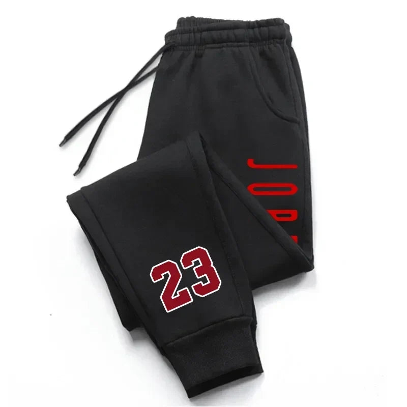 Unisex Jogginghose Sporthose mit Kordelzug und "23" Aufdruck