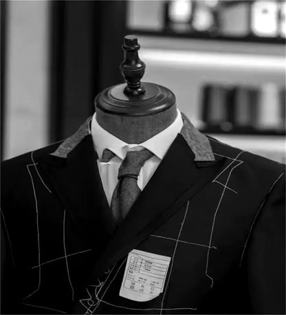 Herren Sakko im klassischen Hahnentritt-Muster – Eleganter Business- und Freizeitblazer