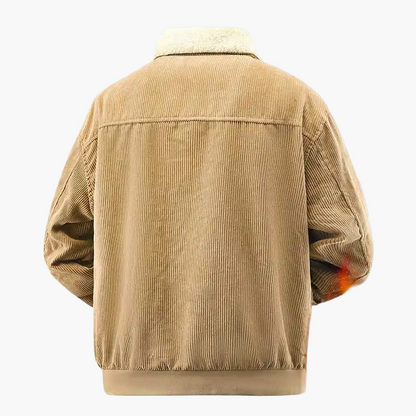Herren Winter Cordjacke mit Lammfellfutter – Urbaner Retro-Stil, Warm & Modisch