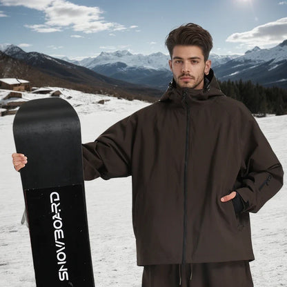 Unisex Winterjacke mit Kapuze für Snowboard Ski Outdoor