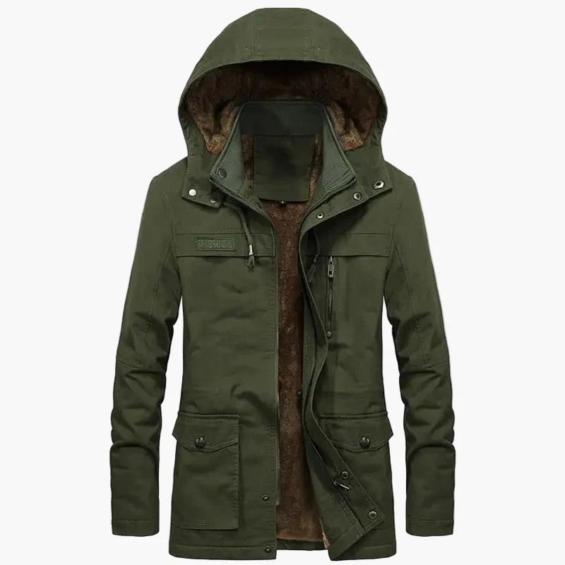 Herren Winterjacke mit Kapuze – Warme Outdoor Jacke für Alltag & Freizeit