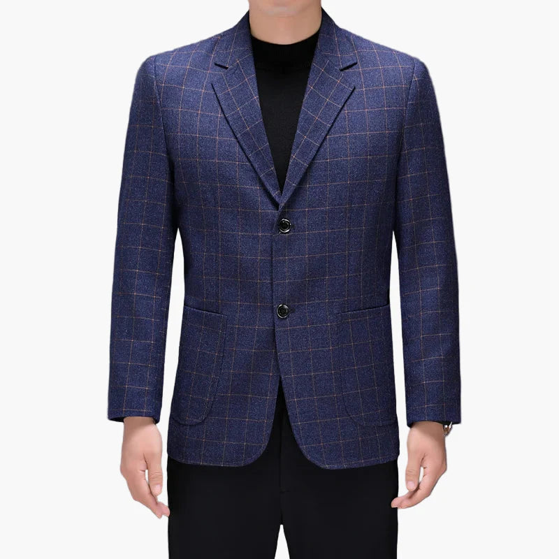 Herren Business Casual Blazer – Modernes Karo Sakko für Büro und Freizeit