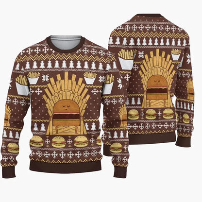 Herren Ugly Christmas Sweater – Lustiger Weihnachtspullover mit Spruch und Motiv, ideal für Weihnachtsfeiern