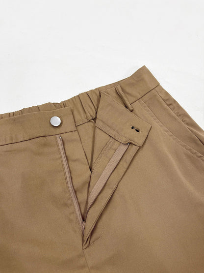 Damen Cargohose Weites Bein Hoher Bund Freizeithose