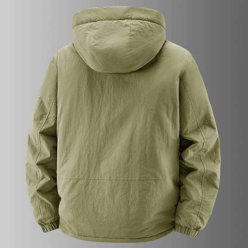 Herren Outdoor Jacke mit Kapuze & Reißverschlusstaschen