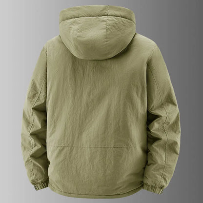 Herren Outdoor Jacke mit Kapuze & Reißverschlusstaschen