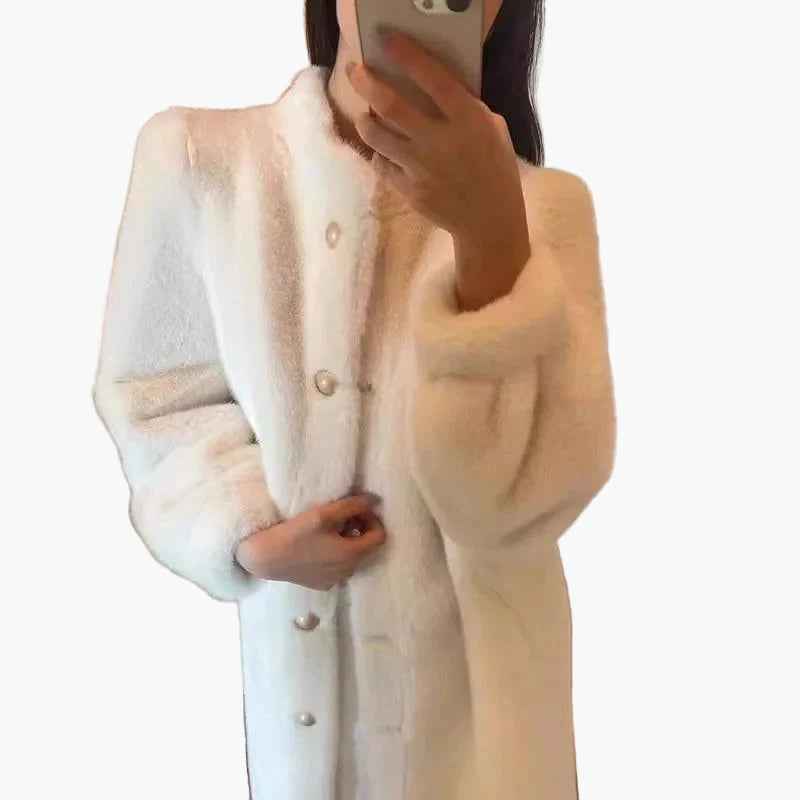 Damen Luxus Wintermantel Eleganter Klassischer Stil für Alltag und besondere Anlässe