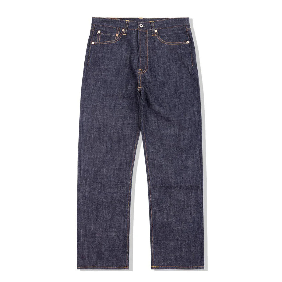 Herren Jeans Dunkelblau Regular Fit mit sichtbaren Nähten