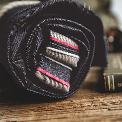 Herren Jeanshose Dunkelblau Regular Fit Hochwasser-Look mit Krempelbund
