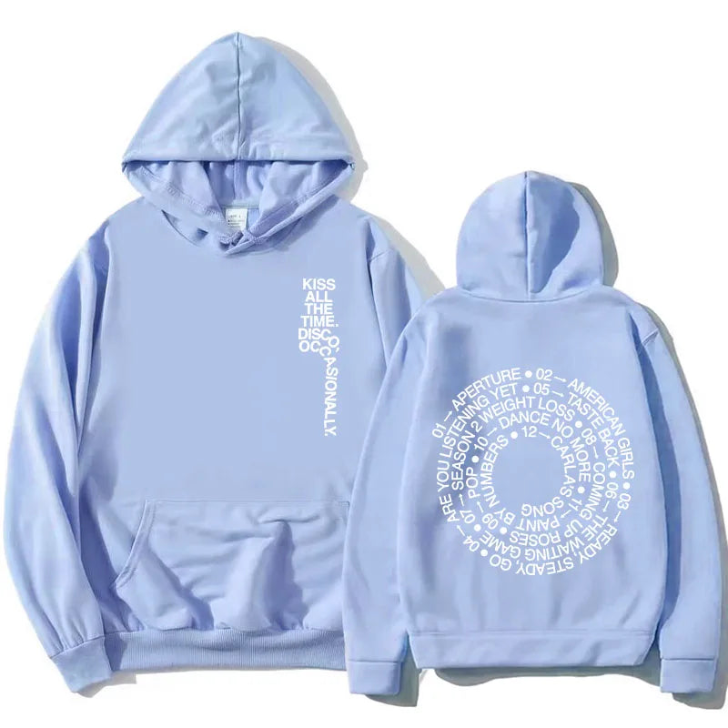 Unisex Kapuzenpullover mit aufgedrucktem Text und Motiv