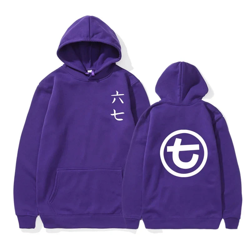 Unisex Kapuzenpullover mit Kängurutasche und Front-/Rückenprint