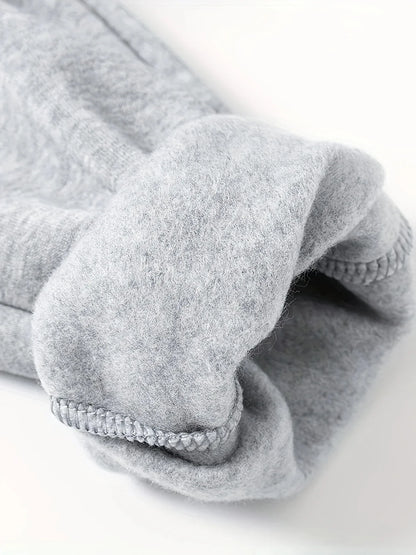 Unisex Hoodie mit Kängurutasche – Oversized, einfarbig