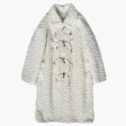 Damen Teddy Mantel Oversize Wintermode Kuscheliger Outdoor Style
