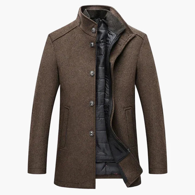 Herren Eleganter Wintermantel – Klassische Business- und Freizeitjacke