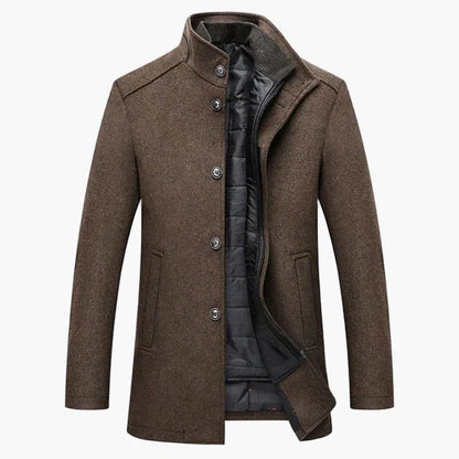 Herren Eleganter Wintermantel – Klassische Business- und Freizeitjacke