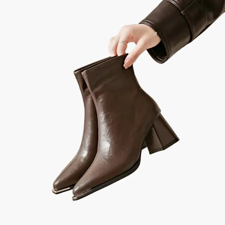 Damen Stiefeletten mit Blockabsatz – Elegante Herbst- und Winterboots für Alltag und Büro