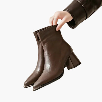 Damen Stiefeletten mit Blockabsatz – Elegante Herbst- und Winterboots für Alltag und Büro