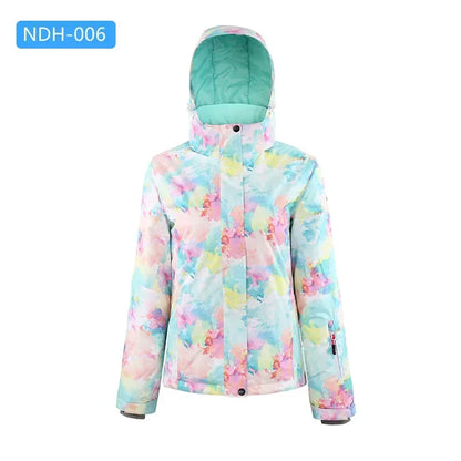 Damen Ski-Snowboardjacke mit Kapuze Wind- & Wasserabweisend