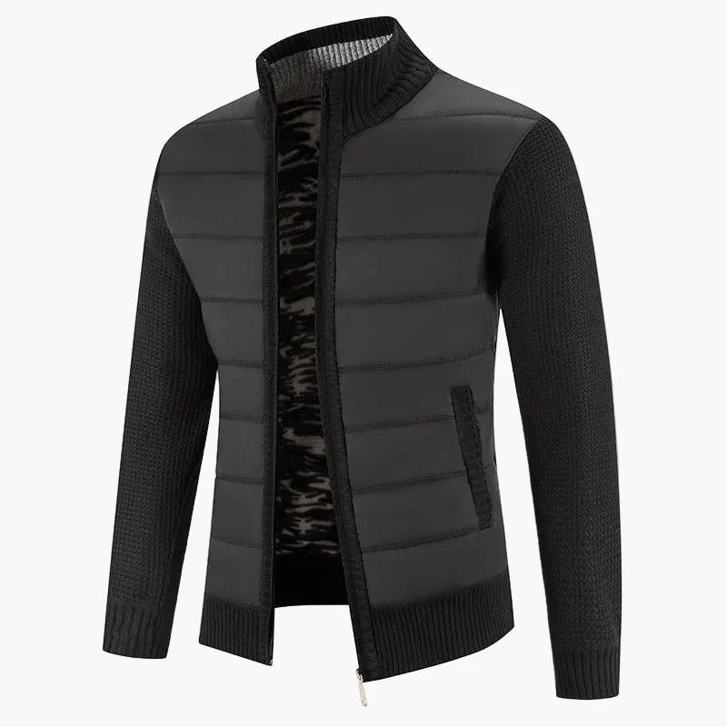 Herren Steppstrickjacke mit Reißverschluss – Modischer Freizeit- und Alltagsbegleiter