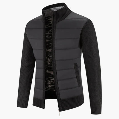 Herren Steppstrickjacke mit Reißverschluss – Modischer Freizeit- und Alltagsbegleiter