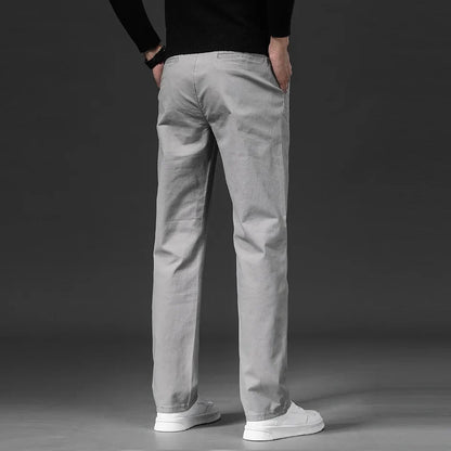 Herren Chino Hose Beige Freizeithose Khaki Straight Fit