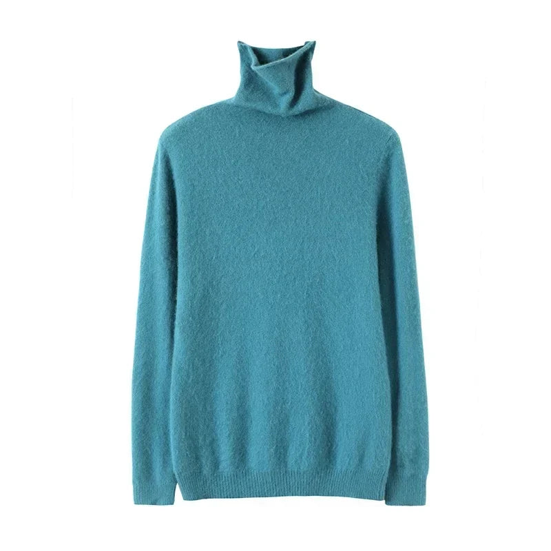 Damen Rollkragenpullover mit langen Ärmeln, weiches Material