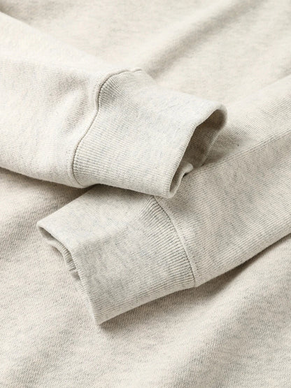 Unisex Langarm Sweatshirt Rundhals Pullover Gerippte Bündchen – Mehrfarbig