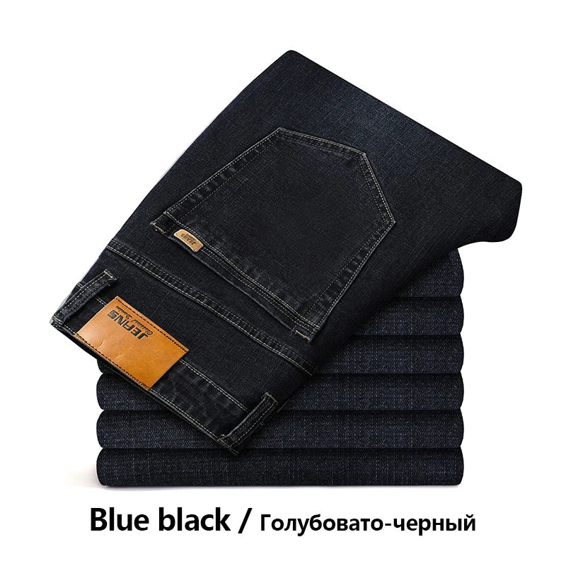 Herren Jeanshose im klassischen Stil, Dunkelblau