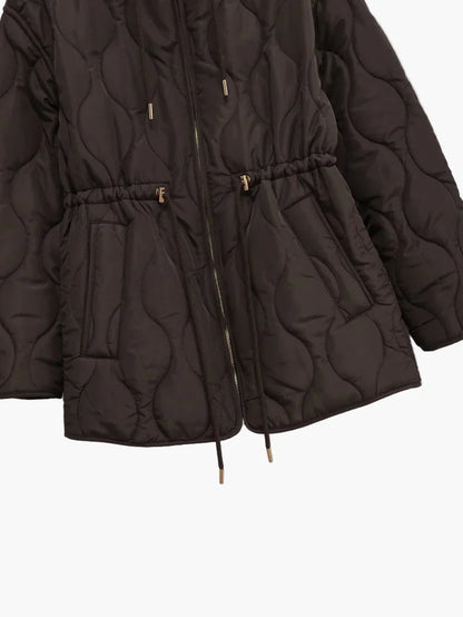 Damen Steppjacke mit Kapuze – Modische Übergangsjacke für Herbst und Winter