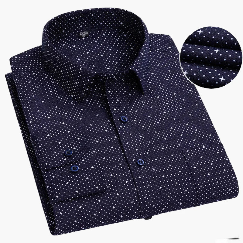Herren Business Hemd Slim Fit – Gestreiftes Langarmhemd für Büro & Alltag