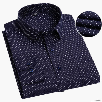 Herren Business Hemd Slim Fit – Gestreiftes Langarmhemd für Büro & Alltag