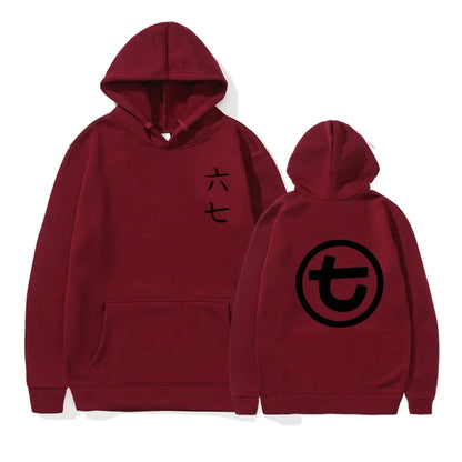 Unisex Kapuzenpullover mit Kängurutasche und Front-/Rückenprint
