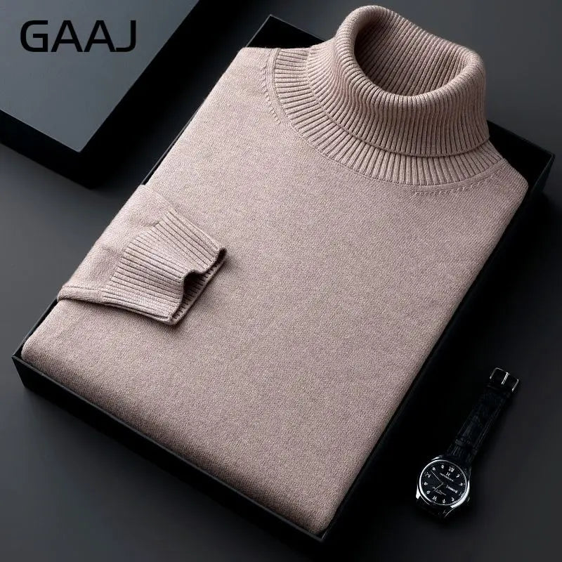 Rollkragenpullover für Herren, Feinstrick