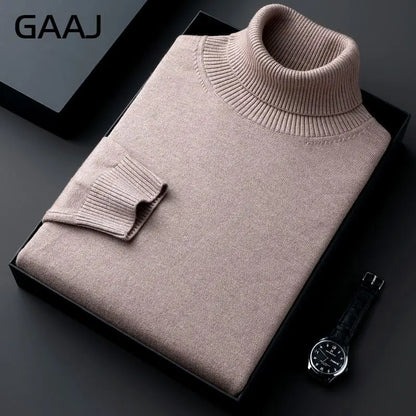Rollkragenpullover für Herren, Feinstrick