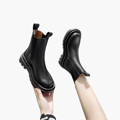 Damen Chelsea Boots mit dicker Sohle – Modische Alltagsschuhe für Herbst und Winter