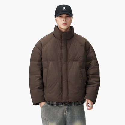 Herren Oversized Pufferjacke im Streetwear-Stil für Alltag und Freizeit