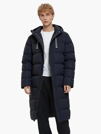 Herren Winter Steppmantel Parka Lang – Lässiger Outdoor-Mantel für Alltag & Skifahren