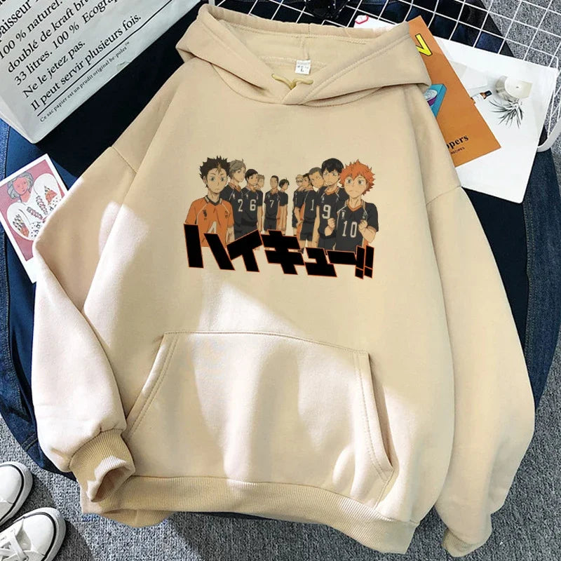 Unisex Kapuzenpullover mit Anime-Druck