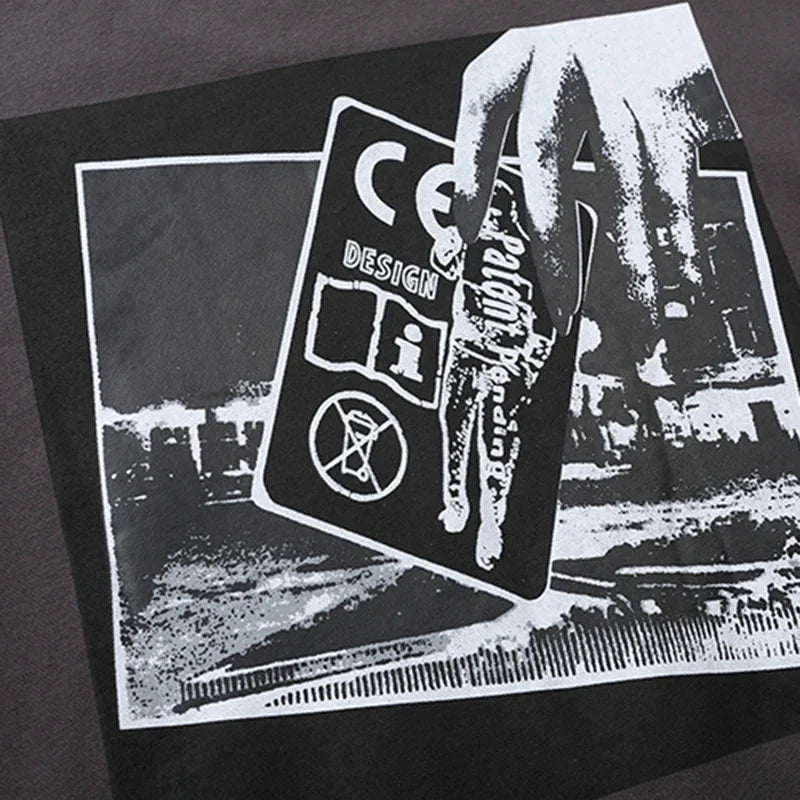 Unisex Sweatshirt mit Rundhalsausschnitt und Grafikprint