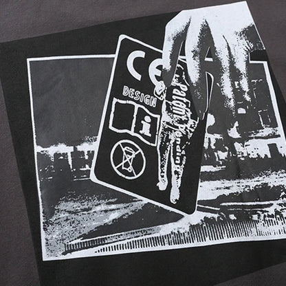 Unisex Sweatshirt mit Rundhalsausschnitt und Grafikprint