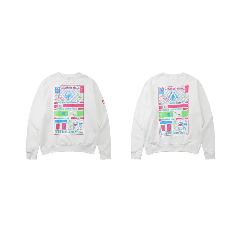 Unisex Sweatshirt mit Rundhalsausschnitt und Grafikprint