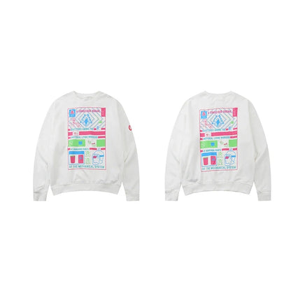 Unisex Sweatshirt mit Rundhalsausschnitt und Grafikprint