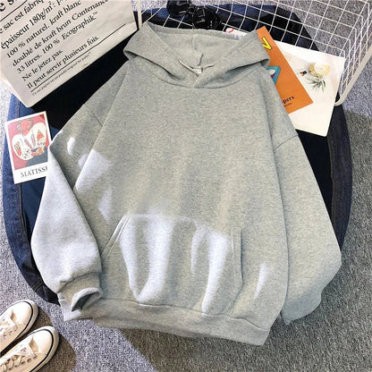 Unisex Basic Hoodie mit Kapuze und Kängurutasche – bequemer Kapuzenpullover
