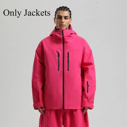 Unisex Winterjacke mit Kapuze für Snowboard Ski Outdoor