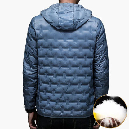 Herren Daunenjacke Winter Outdoor Steppjacke mit Kapuze – Warm & Leicht