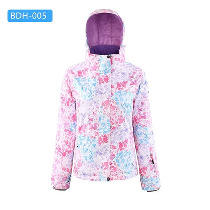 Damen Ski-Snowboardjacke mit Kapuze Wind- & Wasserabweisend