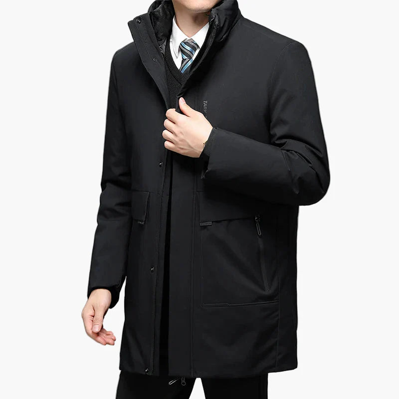 Herren Business Wintermantel – Eleganter Parka für Büro & Alltag