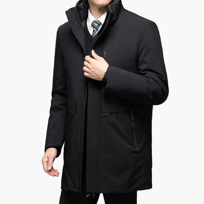 Herren Business Wintermantel – Eleganter Parka für Büro & Alltag